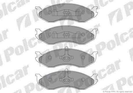 Тормозные колодки Polcar IE140968