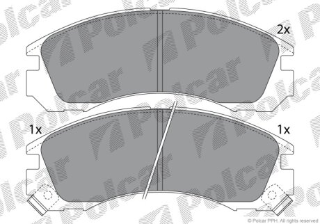 Тормозные колодки Polcar IE140979