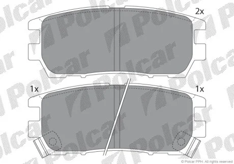 Тормозные колодки Polcar IE140980