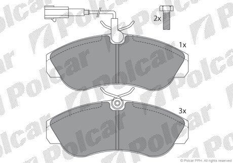 Тормозные колодки Polcar IE141054-203