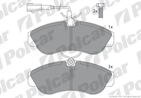 Тормозные колодки Polcar IE141054-203