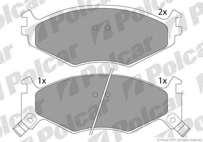 Тормозные колодки Polcar IE141056 (фото 1)