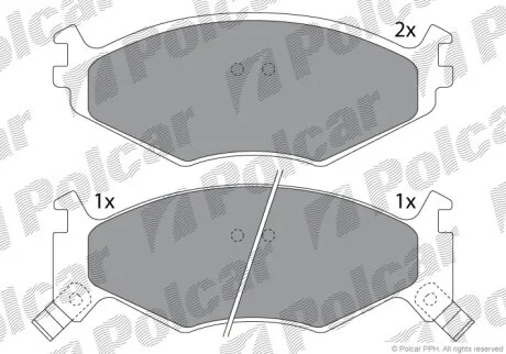 Тормозные колодки Polcar IE141056