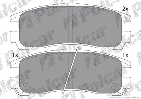 Тормозные колодки Polcar IE141192