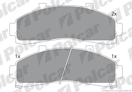 Гальмівні колодки Polcar IE141228