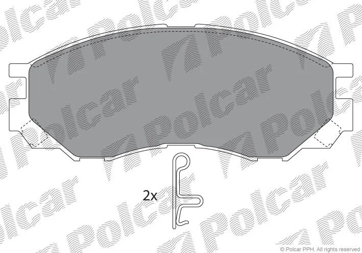 Тормозные колодки Polcar IE141234 (фото 1)