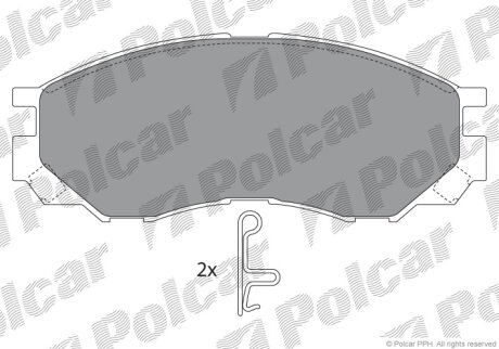 Тормозные колодки Polcar IE141234