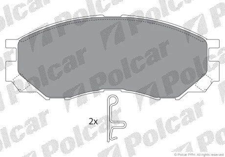 Тормозные колодки Polcar IE141234