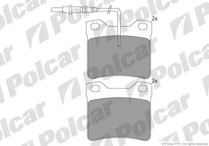 Гальмівні колодки Polcar IE141241 (фото 1)