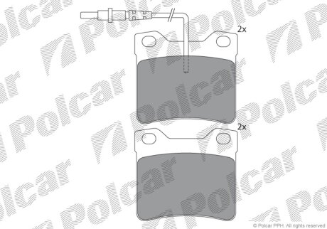 Гальмівні колодки Polcar IE141241