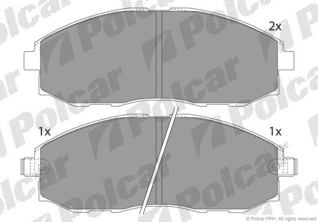 Гальмівні колодки Polcar IE141266