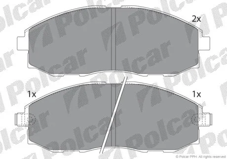 Гальмівні колодки Polcar IE141266