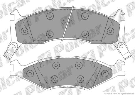Гальмівні колодки Polcar IE141270