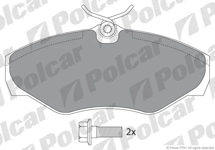 Тормозные колодки Polcar IE141315-701 (фото 1)