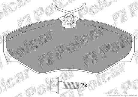 Гальмівні колодки Polcar IE141315-701
