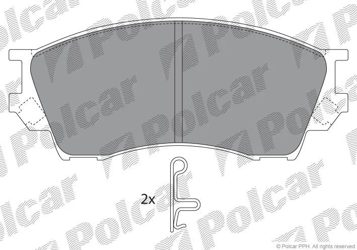 Тормозные колодки Polcar IE141337 (фото 1)