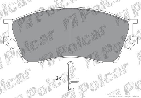Гальмівні колодки Polcar IE141337