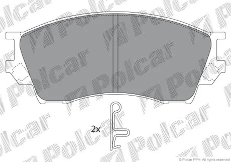 Гальмівні колодки Polcar IE141337