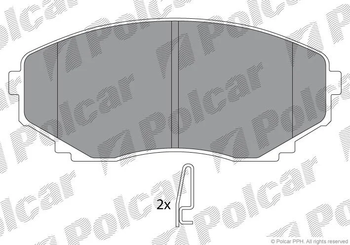 Тормозные колодки Polcar IE141345 (фото 1)