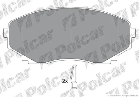 Тормозные колодки Polcar IE141345