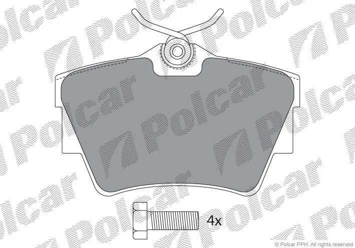 Тормозные колодки Polcar IE141351-700 (фото 1)