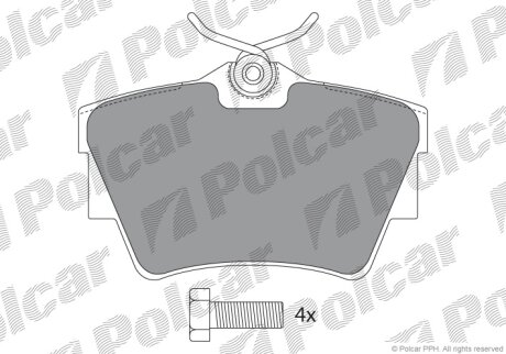 Тормозные колодки Polcar IE141351-700