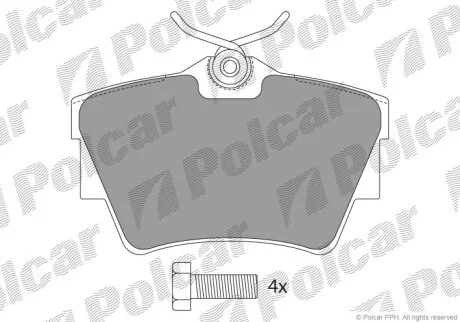 Тормозные колодки Polcar IE141351-700