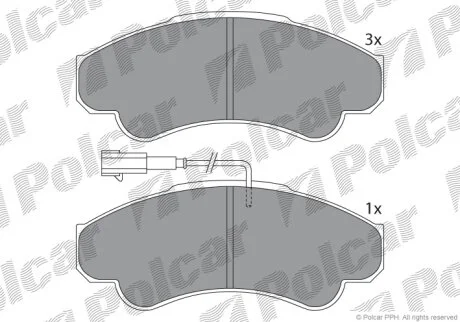 Тормозные колодки Polcar IE141522