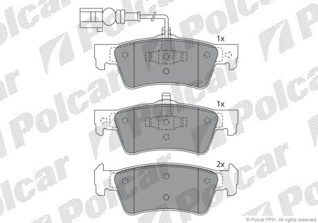 Тормозные колодки Polcar IE141816