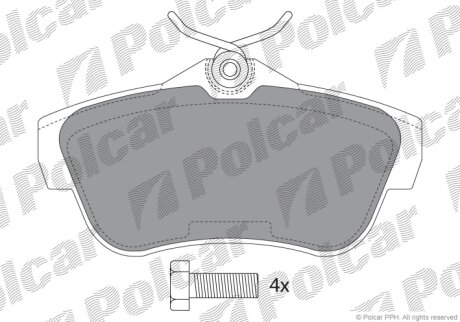 Тормозные колодки Polcar IE141823