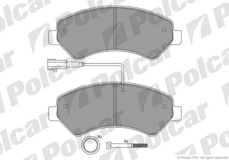Тормозные колодки Polcar IE141836