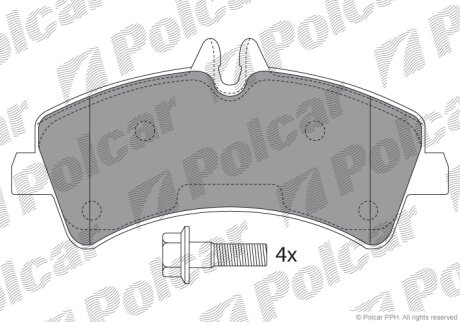 Тормозные колодки Polcar IE141849