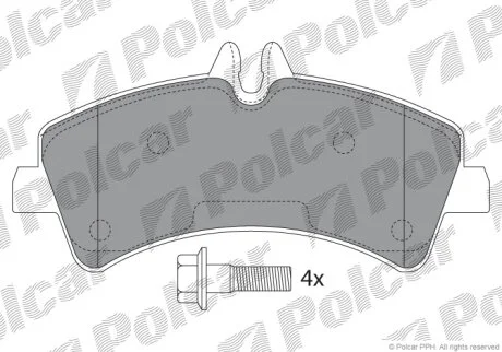 Гальмівні колодки Polcar IE141849