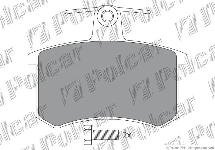 Тормозные колодки Polcar IE180337-700 (фото 1)
