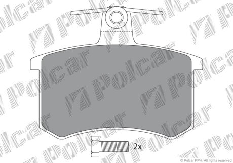 Тормозные колодки Polcar IE180337-700