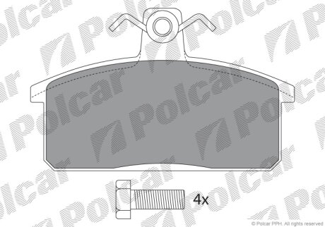 Тормозные колодки Polcar IE180370-700