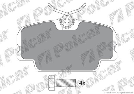 Тормозные колодки Polcar IE180419-700
