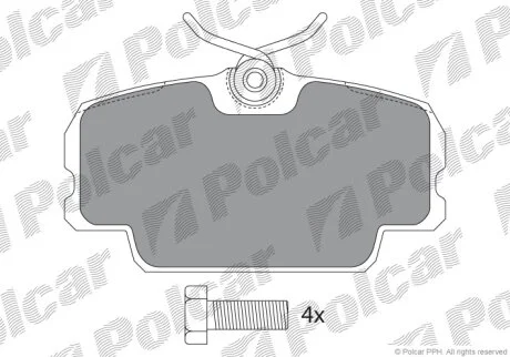 Гальмівні колодки Polcar IE180419-700
