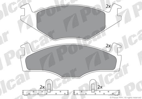 Тормозные колодки Polcar IE180460