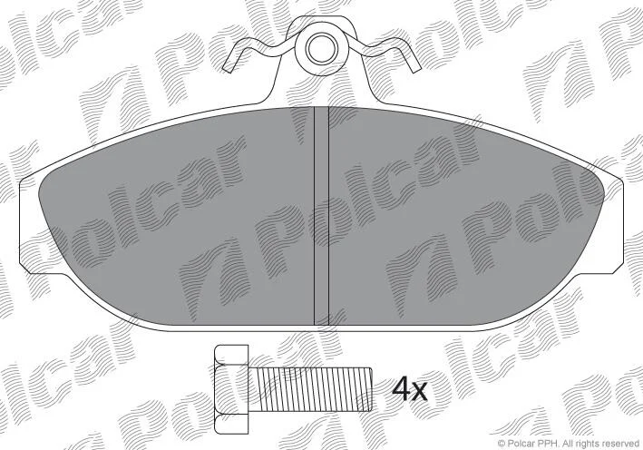 Гальмівні колодки Polcar IE180464-700 (фото 1)