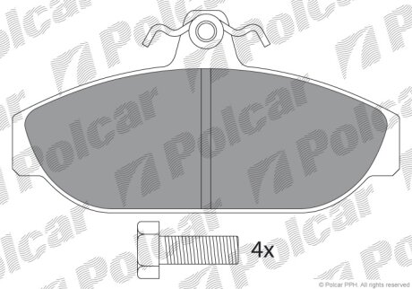 Тормозные колодки Polcar IE180464-700