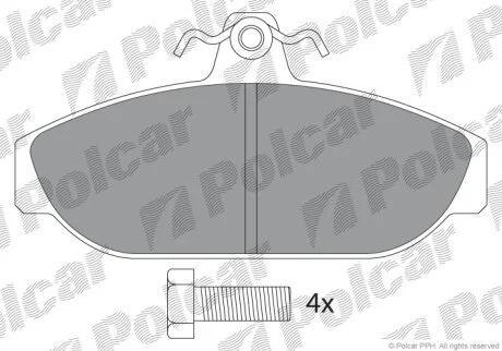 Гальмівні колодки Polcar IE180464-700