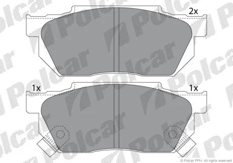 Тормозные колодки Polcar IE180494