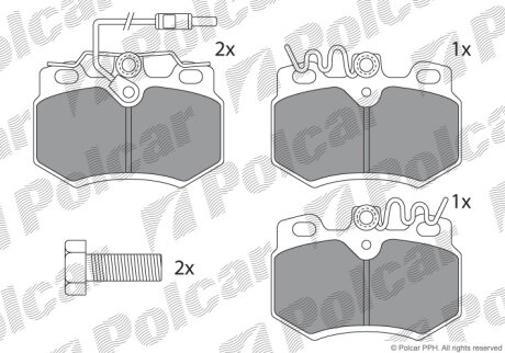 Тормозные колодки Polcar IE180553-700