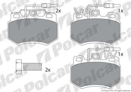 Тормозные колодки Polcar IE180555-700