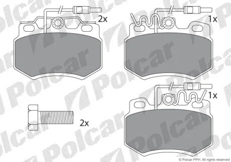 Гальмівні колодки Polcar IE180555-700