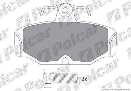Тормозные колодки Polcar IE180618-700