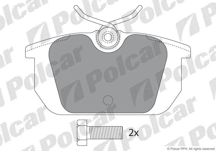 Гальмівні колодки Polcar IE180674-700 (фото 1)