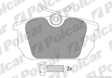 Тормозные колодки Polcar IE180674-700