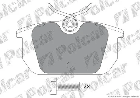 Гальмівні колодки Polcar IE180674-700